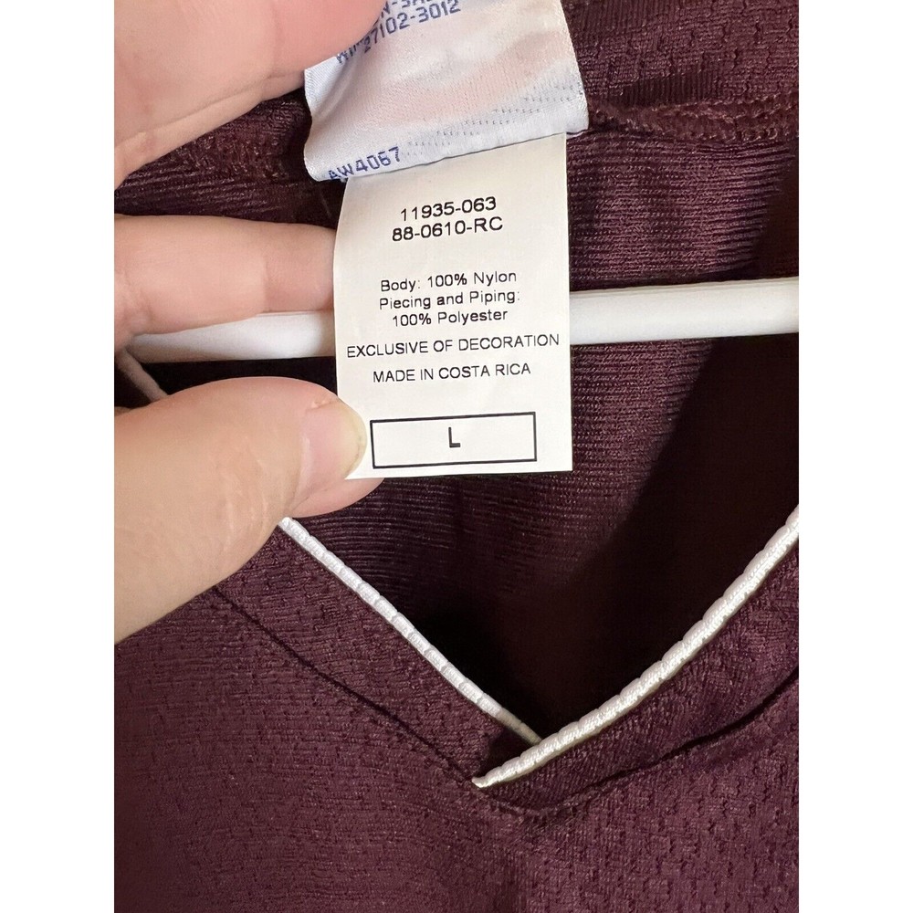 Men’s Champion Burgundy/white Sleeveless Top Size Large NWOT - Picture 3 of 5